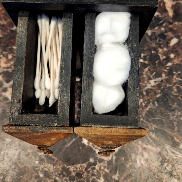 Wooden 4 drawer accent / trinket box - 6"x6"x6" - Picture 5 of 10